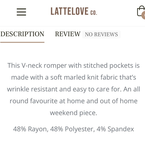 Gray LatteLove romper jumpsuit EUC size x large - Picture 5 of 9